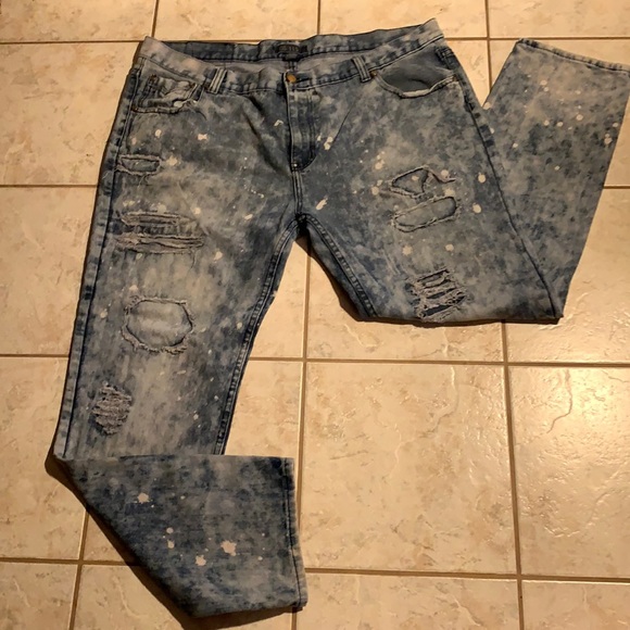 GS-115 | Jeans | Acid Washed Blue Jeans 